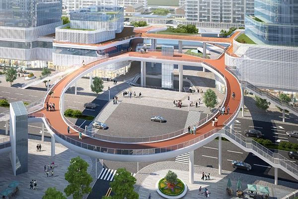 顺利交付丨赋能城市交通，闹市添“安全空中通道”
